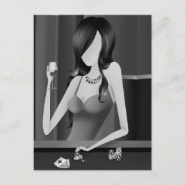 ゲームカスタムのクイーン – LasVegas Casino ポストカード