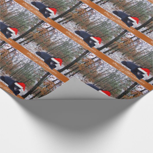 ゲームカムはサンタの帽子を遊ばす小熊つかまえました ラッピングペーパー (コーナー)