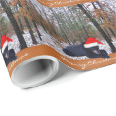 ゲームカムはサンタの帽子を遊ばす小熊つかまえました ラッピングペーパー (ロールコーナー)