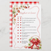 ゲームカードの上または下に恋をするコケットベリー (正面/裏面)