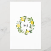 ゲームカードの上または下のブライダルシャワー チラシ (裏面)