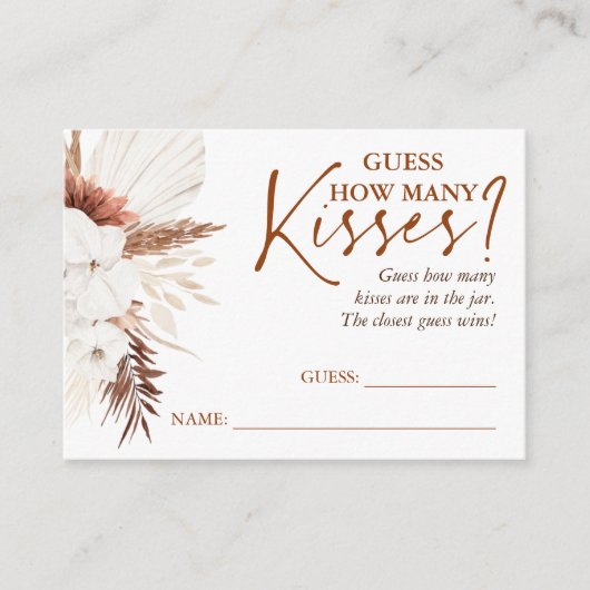 ゲームカードの数をキスする – Terracotta エンクロージャーカード (正面)