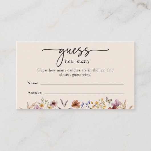 ゲームカードの数を推測 エンクロージャーカード (正面)