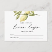 ゲームカードをドロップするレモンの数を推測する エンクロージャーカード (正面)