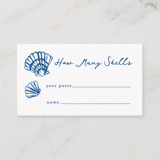 ゲームカードを推測する「シェルの数」 エンクロージャーカード (正面)