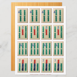 ゲームカード(4) - Bamboos 4-7 招待状