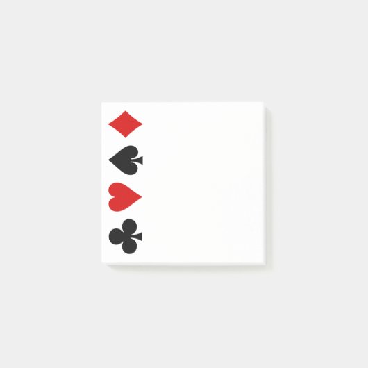 ゲームカー遊ドのカードダイヤモンドクラブハートスペード ポストイット (正面)