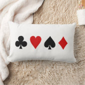 ゲームカー遊ドのカードダイヤモンドクラブハートスペード ランバークッション (ブランケット)