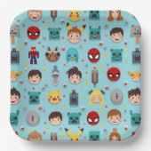 ゲームキャラクター少年のパーティープレート ペーパープレート (正面)