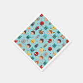 ゲームキャラクター、少年のパーティー、ネブキン スタンダードカクテルナプキン (角)