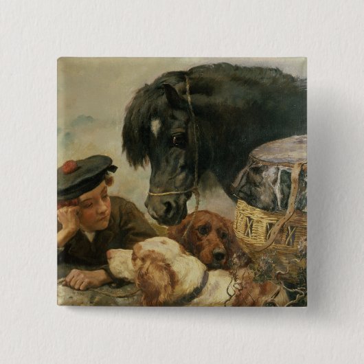 ゲームキーパーの友達 缶バッジ (正面)