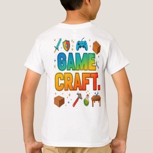 ゲームクラフトレトロゲーマーTシャツ Tシャツ (裏面)