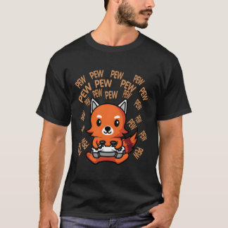 ゲームクール恋人ゲおもしろいームキツネ動物ギフト Tシャツ