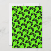 ゲームクール誕生日パーティーの招待テンプレート 招待状 (裏面)