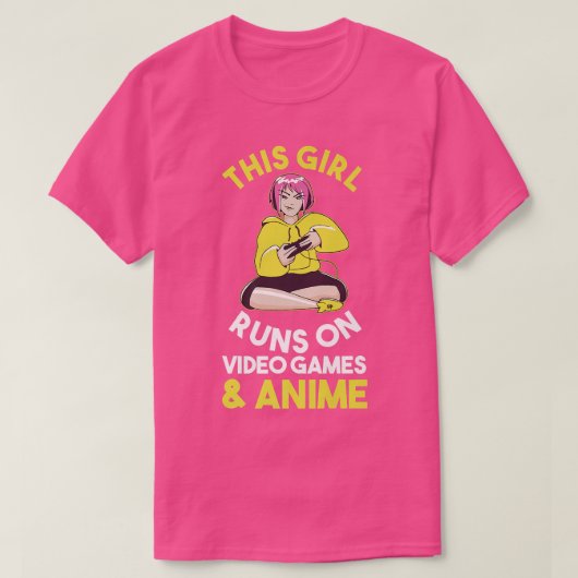 ゲームゲームゲーマーアニメプレミアム Tシャツ (デザイン正面)