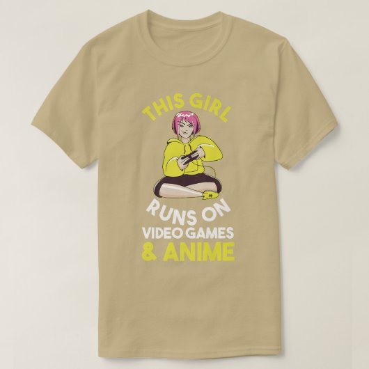 ゲームゲームゲーマーアニメプレミアム Tシャツ (デザイン正面)