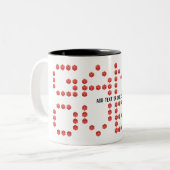 ゲームゲームゲームゲームオーバーレタリングゲーマーD20サイコロ ツートーンマグカップ (正面左)