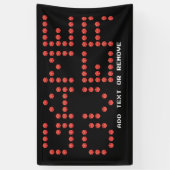 ゲームゲームゲームゲームオーバーレタリングゲーマーD20サイコロ 横断幕 (縦)