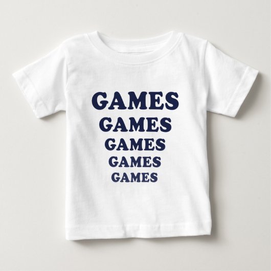ゲームゲームゲームゲームゲームゲームゲーム ベビーTシャツ (正面)