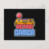 ゲームゲームレトロゲーマーコンソールビデオゲームギフト ポストカード (正面)