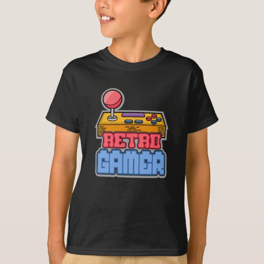 ゲームゲームレトロゲーマーコンソールビデオゲームギフト Tシャツ (正面)