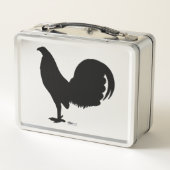 ゲームコックルースターシルエット メタルランチボックス (裏面)