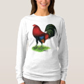 ゲームコック: ダークレッド Tシャツ (正面)