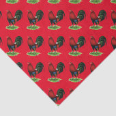 ゲームコック：濃い赤 薄葉紙 (詳細)