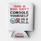 ゲームコンソールおもしろいプンゲーマービデオゲームプレーヤー 缶クーラー (正面)