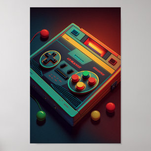 ゲームコンソールのポスターでホームデッキを強化 ポスター
