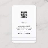 ゲームコンソールのレトロスタイル 名刺 (裏面)