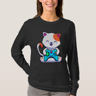 ゲームコンソールを使用したCatゲーム Tシャツ