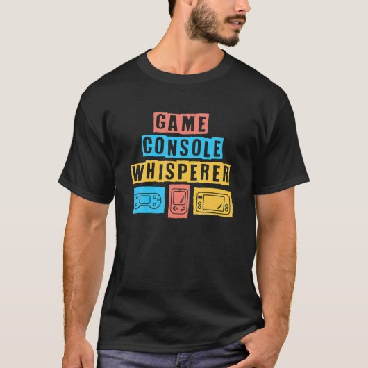 ゲームコンソール泡立て器コントローラデザイン Tシャツ (正面)