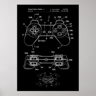 ゲームコントローラの設計図 ポスター