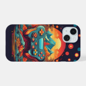 ゲームコントローラをスタイルレベル上げる iPhone 15ケース (裏面横)