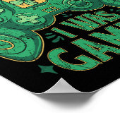 ゲームコントローラアイリッシュゲーマーボーイズSt patricks day ポスター (角)