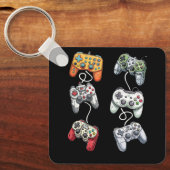 ゲームコントローラゲーマーライフビデオゲーマーGのタイプ キーホルダー (正面)