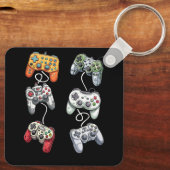 ゲームコントローラゲーマーライフビデオゲーマーGのタイプ キーホルダー (裏面)