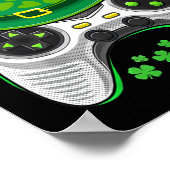 ゲームコントローラシャーロックゲーマーSt patricks dayガム ポスター (角)
