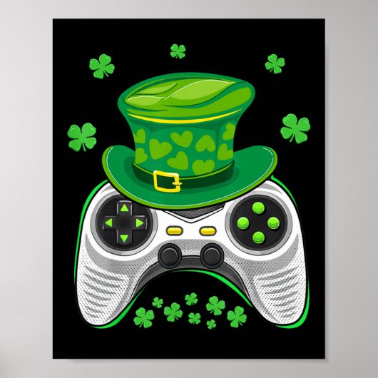 ゲームコントローラシャーロックゲーマーSt patricks dayガム ポスター (正面)