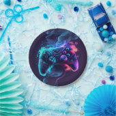 ゲームコントローラパーティー ペーパープレート (パーティー)