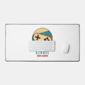 ゲームコントローラロゴ、ビデオゲーマー デスクマット (キーボード&マウス)