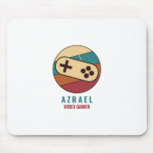 ゲームコントローラロゴ、ビデオゲーマー マウスパッド (正面)