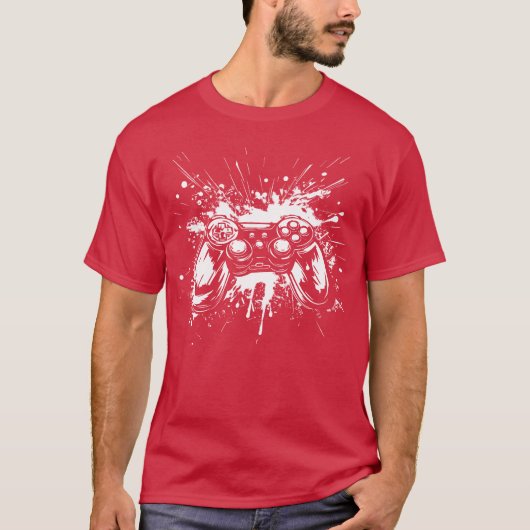 ゲームコントローラーの少年 Tシャツ (正面)