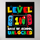 ゲームコントローラーレベル100日学校アンロック ポスター (正面)