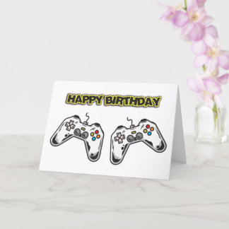 ゲームコントローラー誕生日カード カード