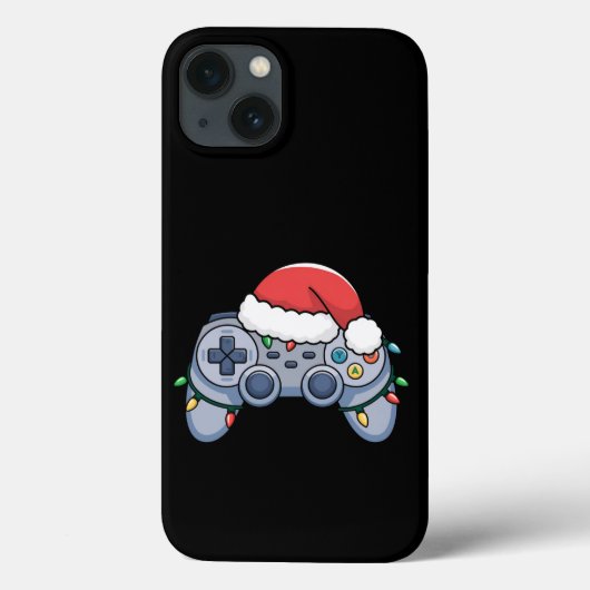 ゲームコントローラー クリスマス サンタ帽子 ゲーマー Case-Mate iPhoneケース (裏面)