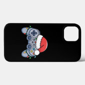 ゲームコントローラー クリスマス サンタ帽子 ゲーマー Case-Mate iPhoneケース (裏面 (横))
