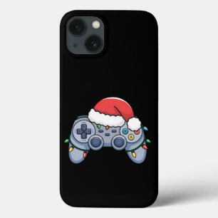 ゲームコントローラー クリスマス サンタ帽子 ゲーマー iPhone 13ケース