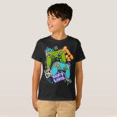 ゲームコントローラー グラフィティ ゲーミング ボーントゥプレイ Tシャツ (正面フル)